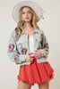 The Rolling Stones USA Flag Sequin Patch Jacket