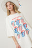 The Rolling Stones USA Theme Graphic Print T-Shirt Dress