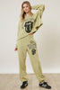 The Rolling Stones Tongue Graphic Print Jogger Set