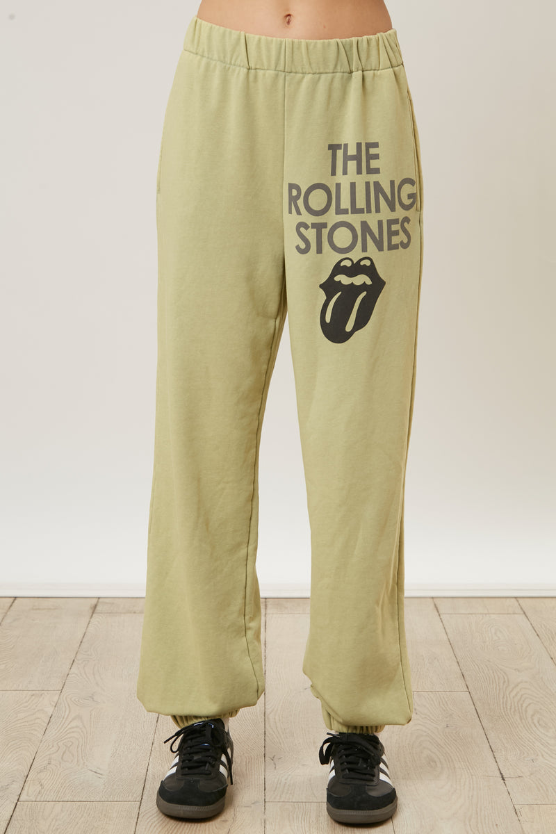 The Rolling Stones Tongue Graphic Print Jogger Set