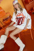 The Rolling Stones Sequin Patch Tongue Tee