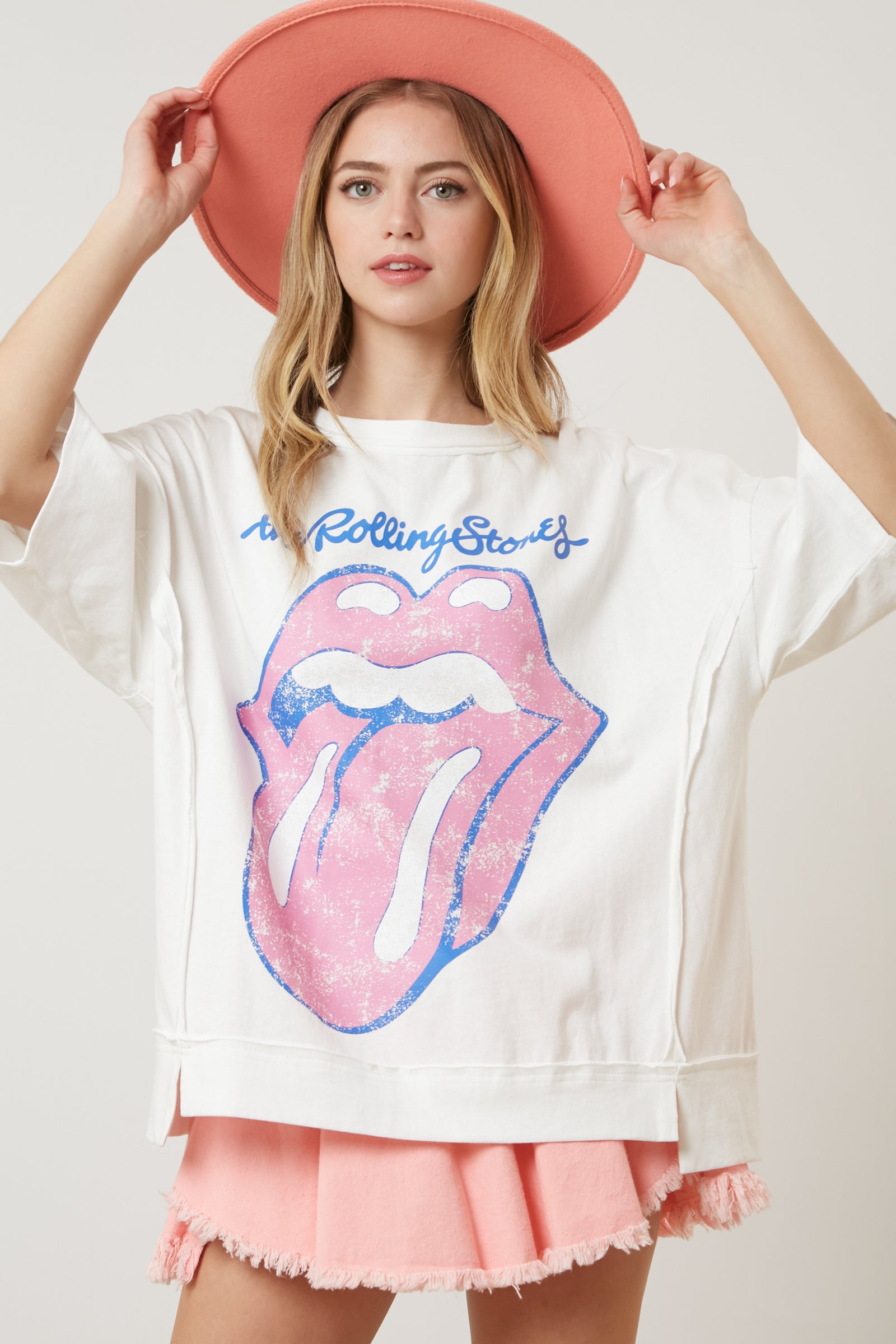 The Rolling Stones Classic Distressed Tongue Tee