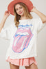 The Rolling Stones Classic Distressed Tongue Tee