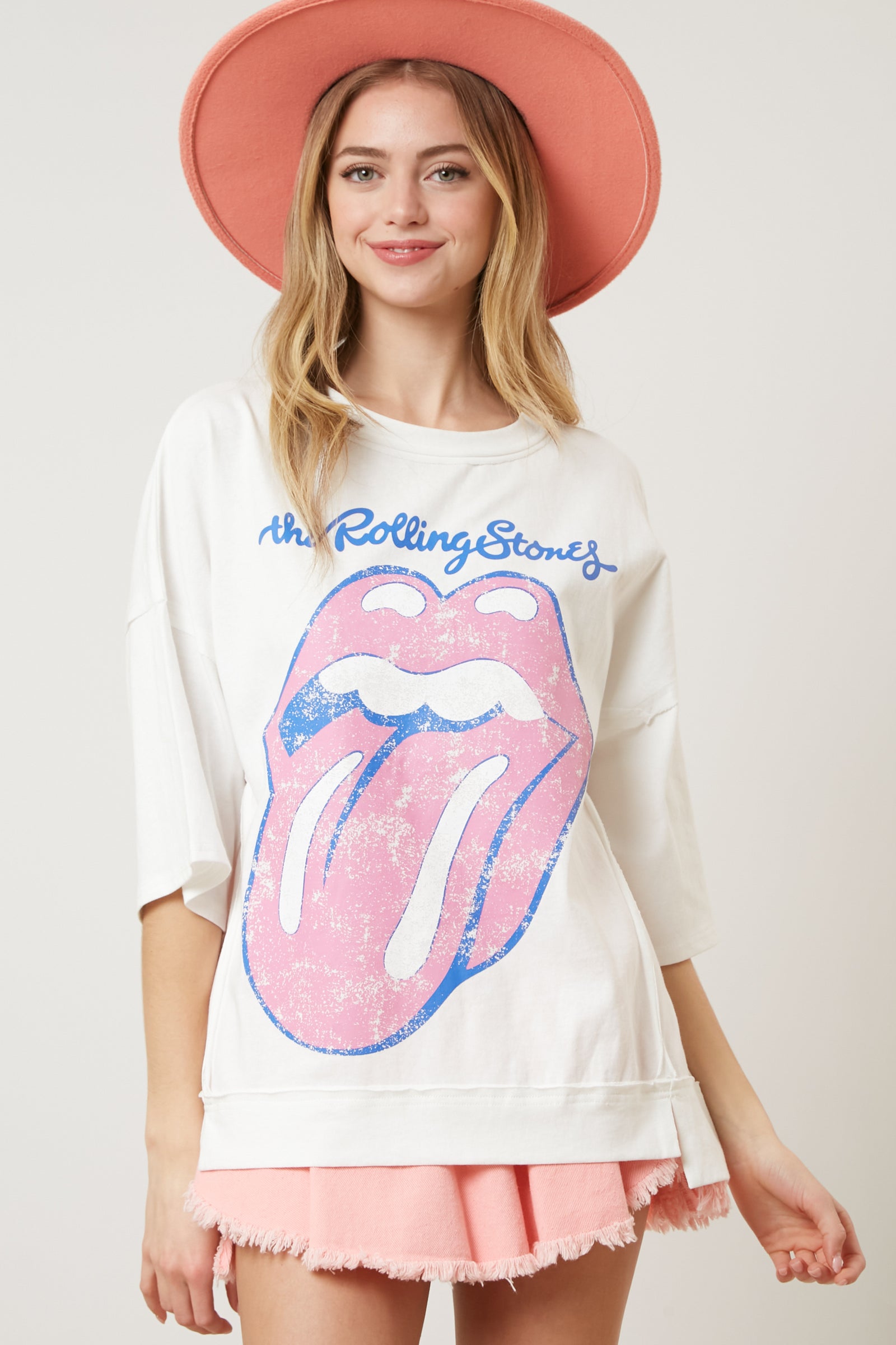 The Rolling Stones Classic Distressed Tongue Tee