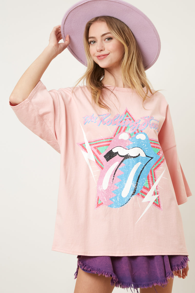 The Rolling Stones Steel Graphic Print Tee