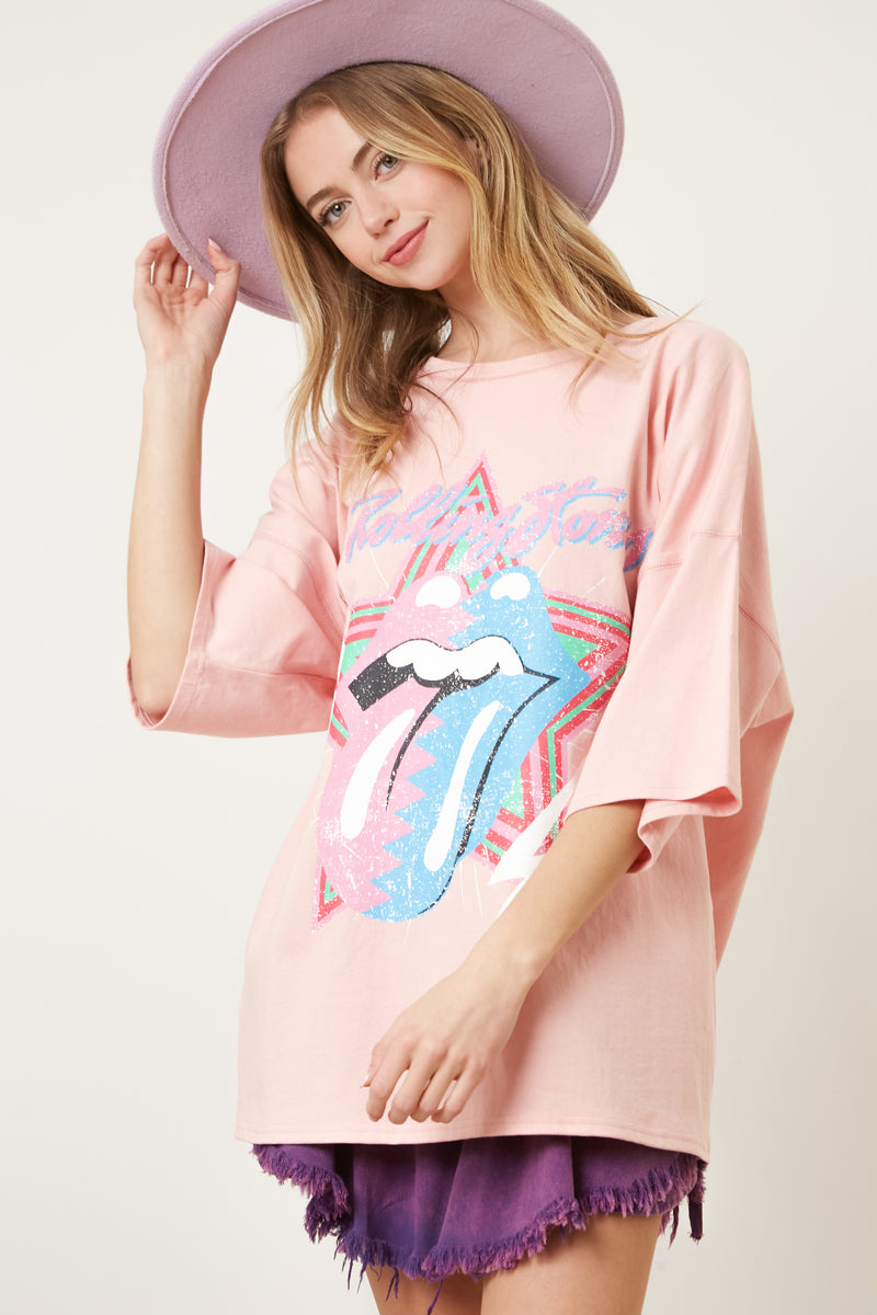 The Rolling Stones Steel Graphic Print Tee