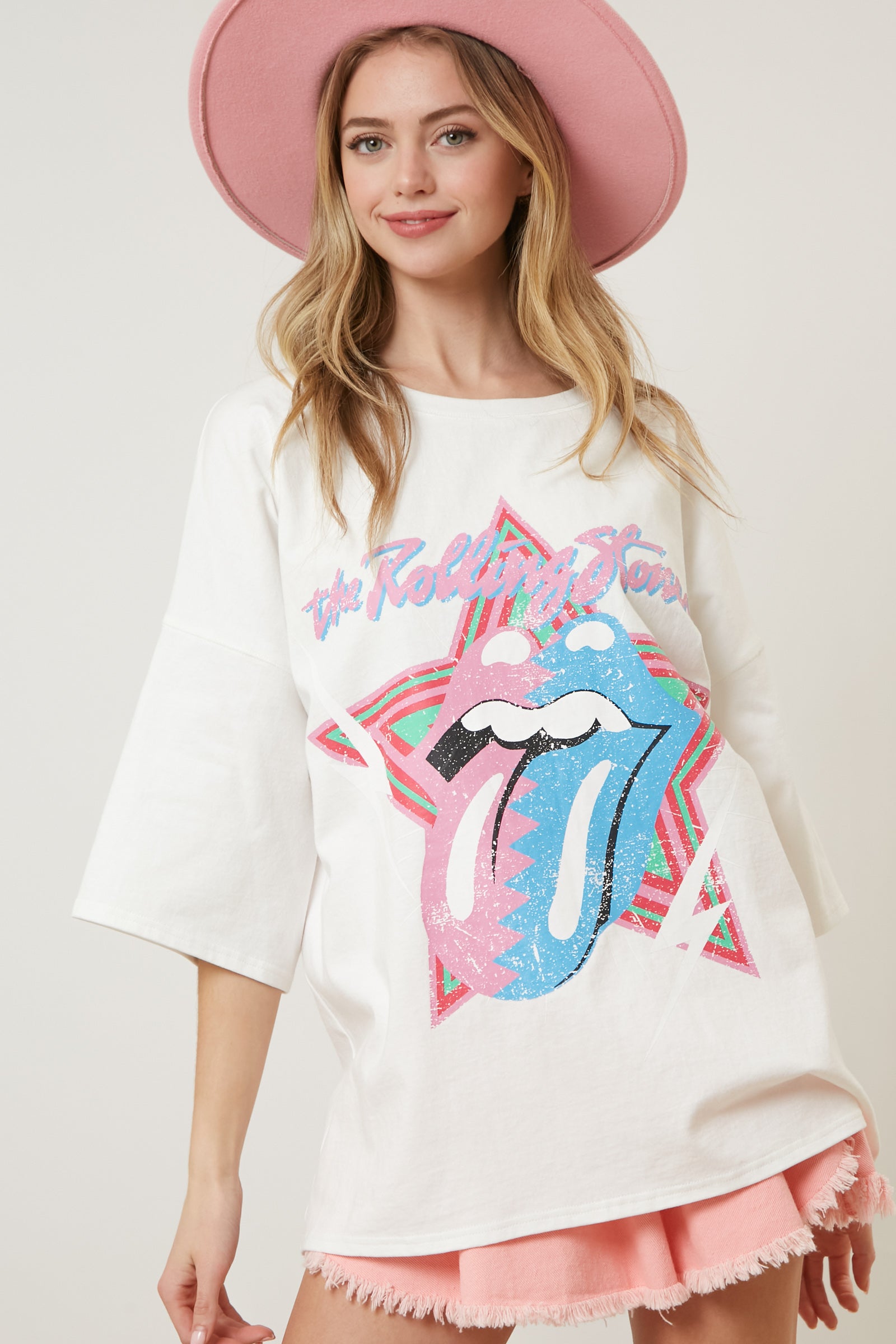 The Rolling Stones Steel Graphic Print Tee