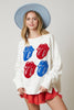 The Rolling Stones Chenille Patch Long Sleeve Tee