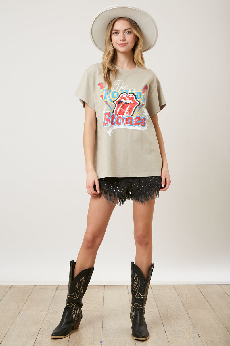 The Rolling Stones Thunder Logo Graphic Tee