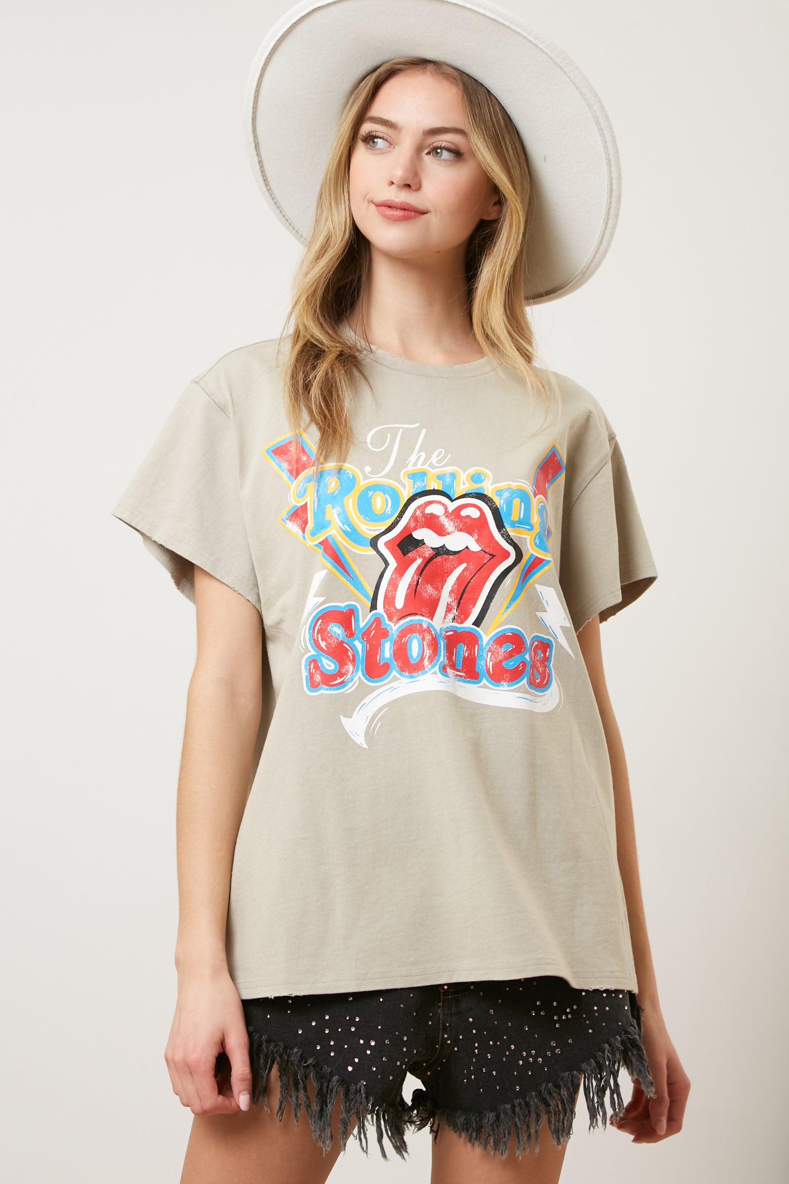 The Rolling Stones Thunder Logo Graphic Tee