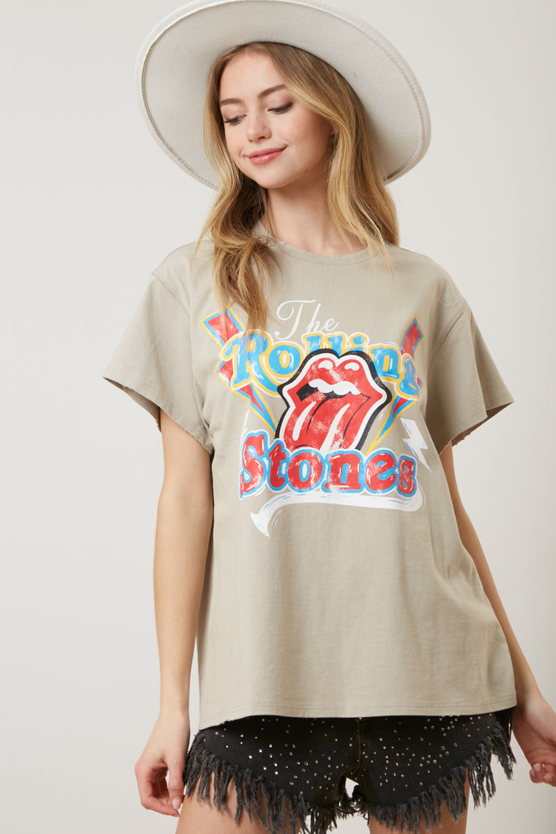 The Rolling Stones Thunder Logo Graphic Tee