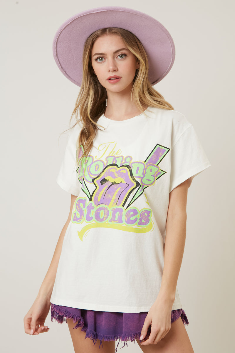 The Rolling Stones Thunder Logo Graphic Tee