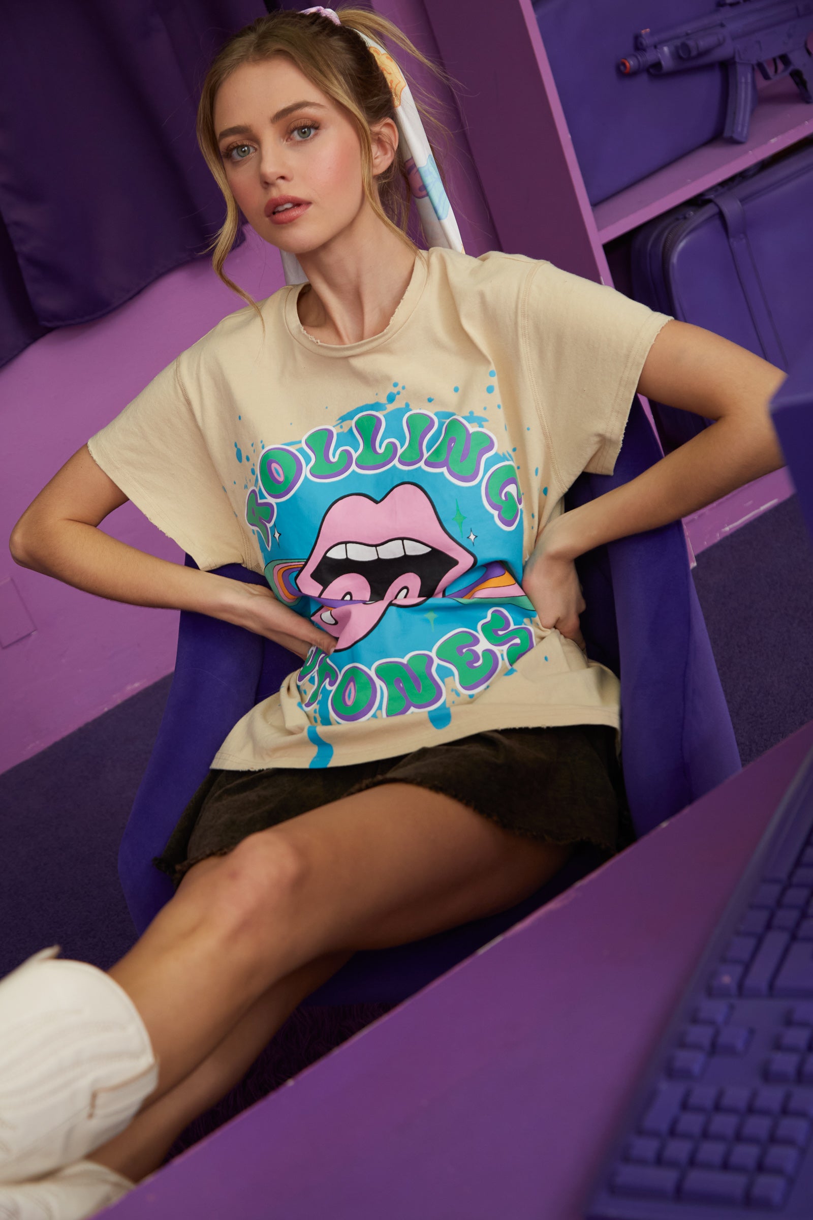 The Rolling Stones Ooze Tongue Graphic Tee