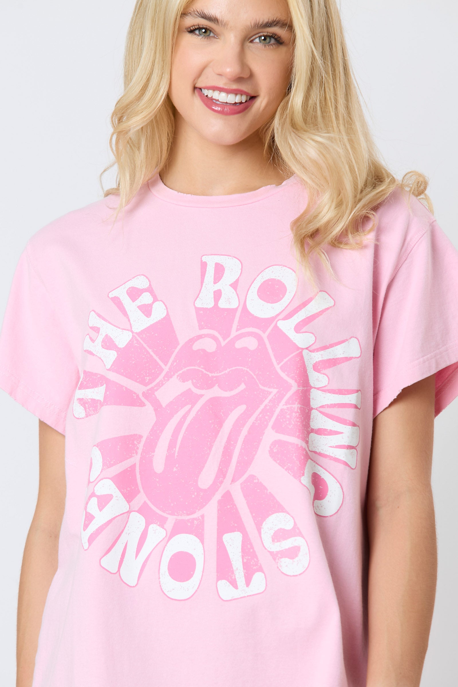 The Rolling Stones Circular Logo Graphic Tee