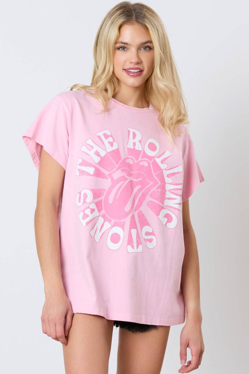 The Rolling Stones Circular Logo Graphic Tee