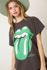 The Rolling Stones Green Tongue Graphic Tee