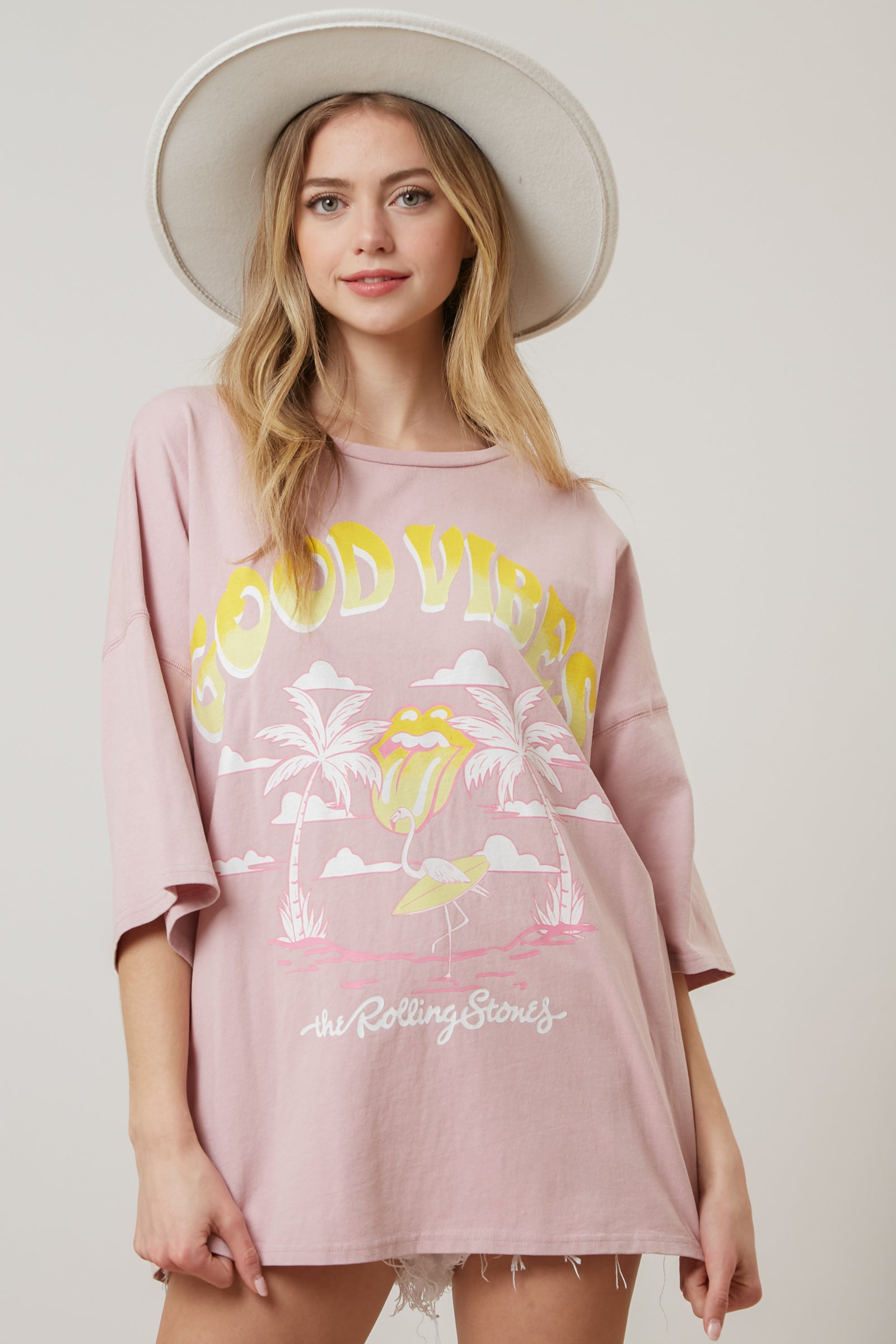 The Rolling Stones Palm Tree Tongue Graphic Tee