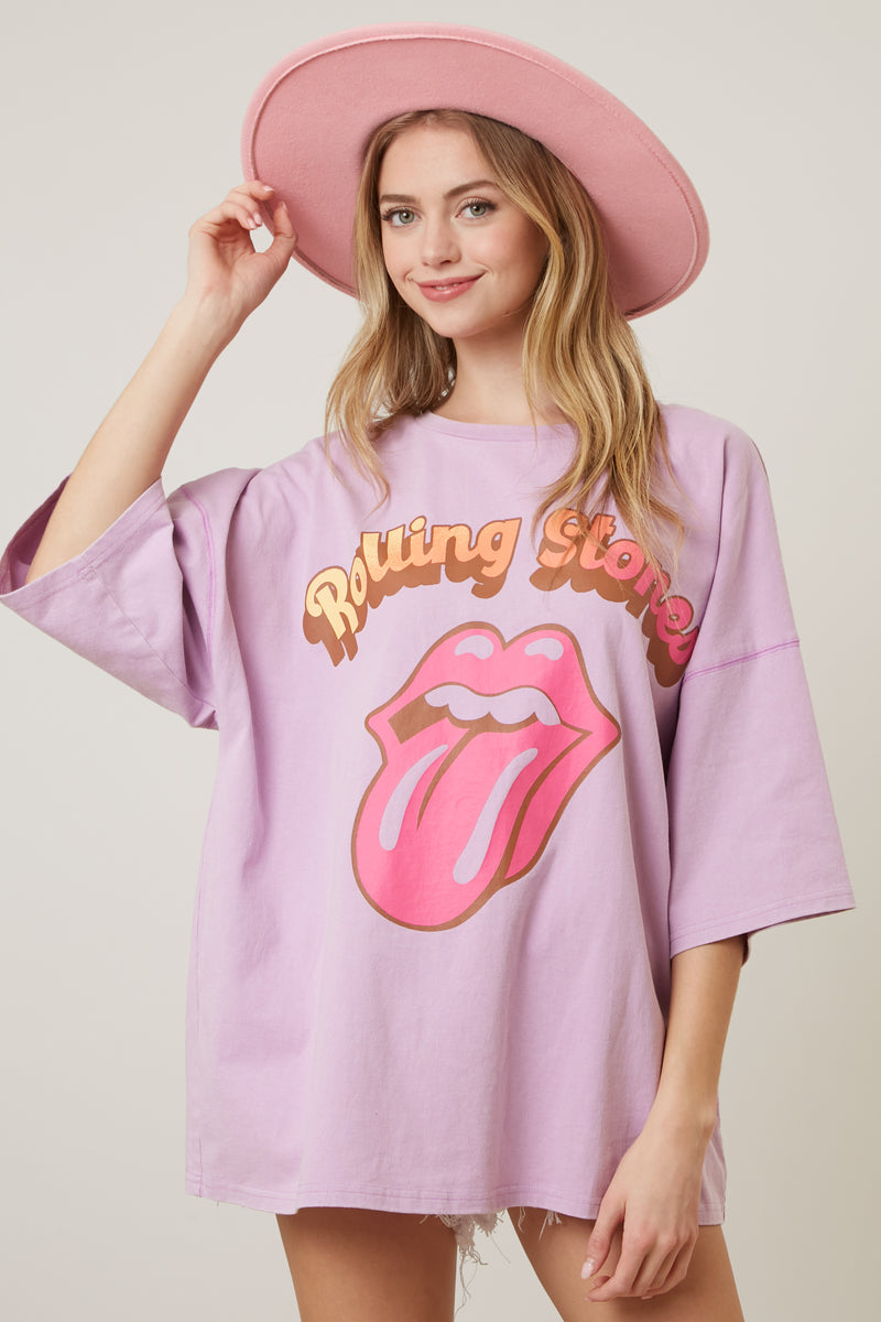 The Rolling Stones Gradient Tongue Graphic Tee