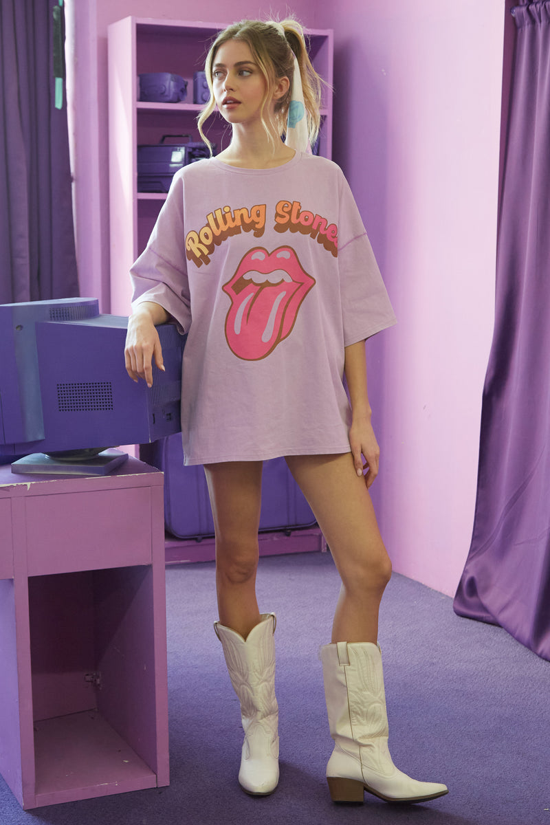 The Rolling Stones Gradient Tongue Graphic Tee