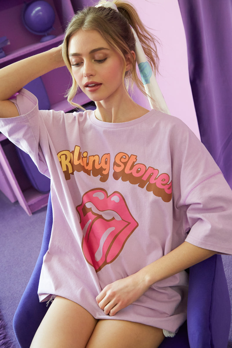 The Rolling Stones Gradient Tongue Graphic Tee