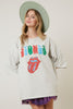 The Rolling Stones Distressed "Stones" Tongue Graphic Tee