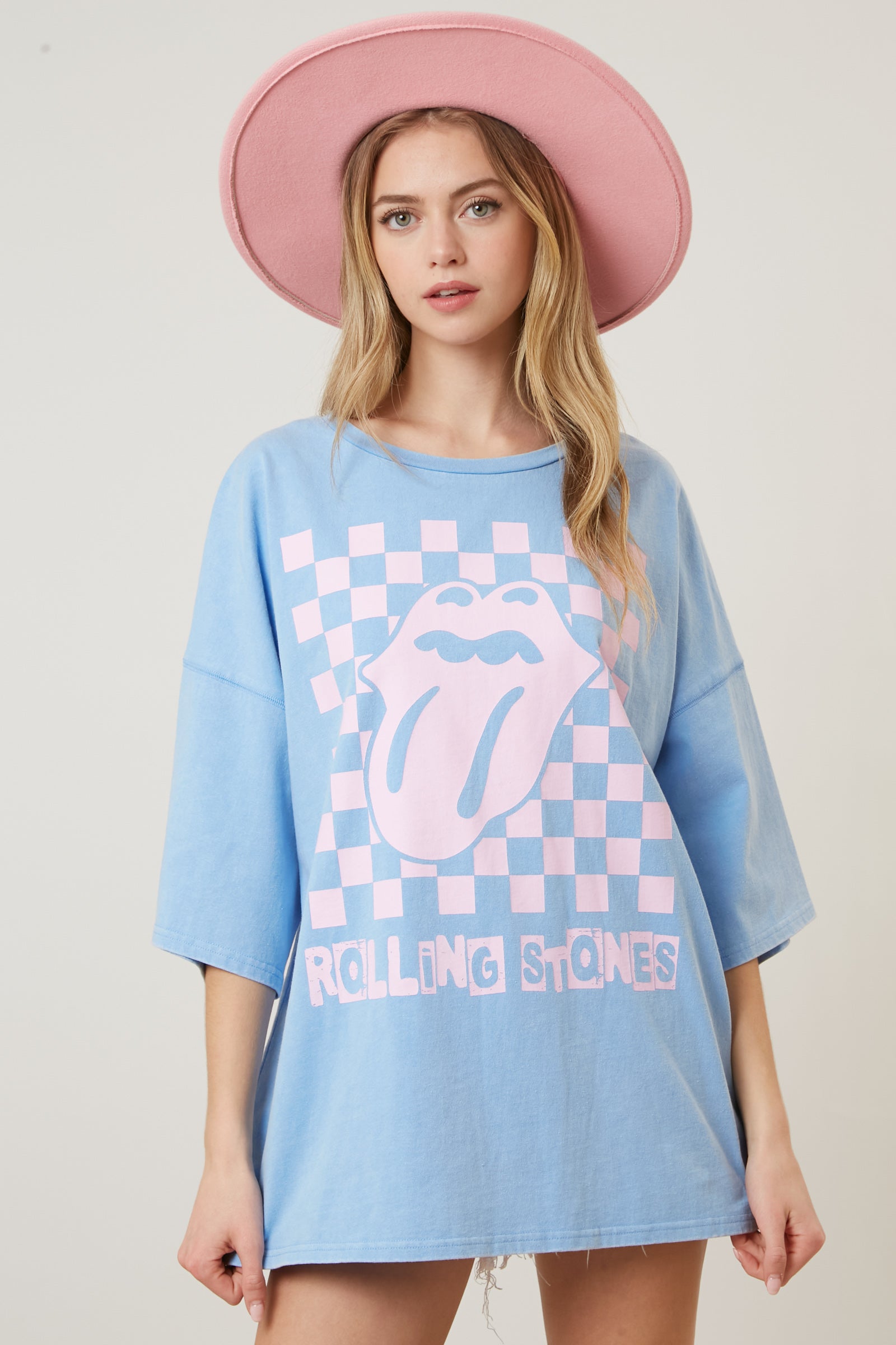 The Rolling Stones Checkered Tongue Graphic Tee