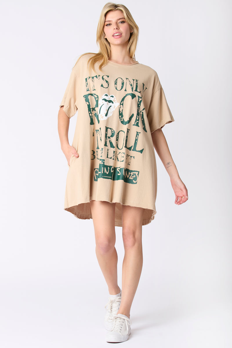 The Rolling Stones Its Only Rock and Roll T-Shirt Dress