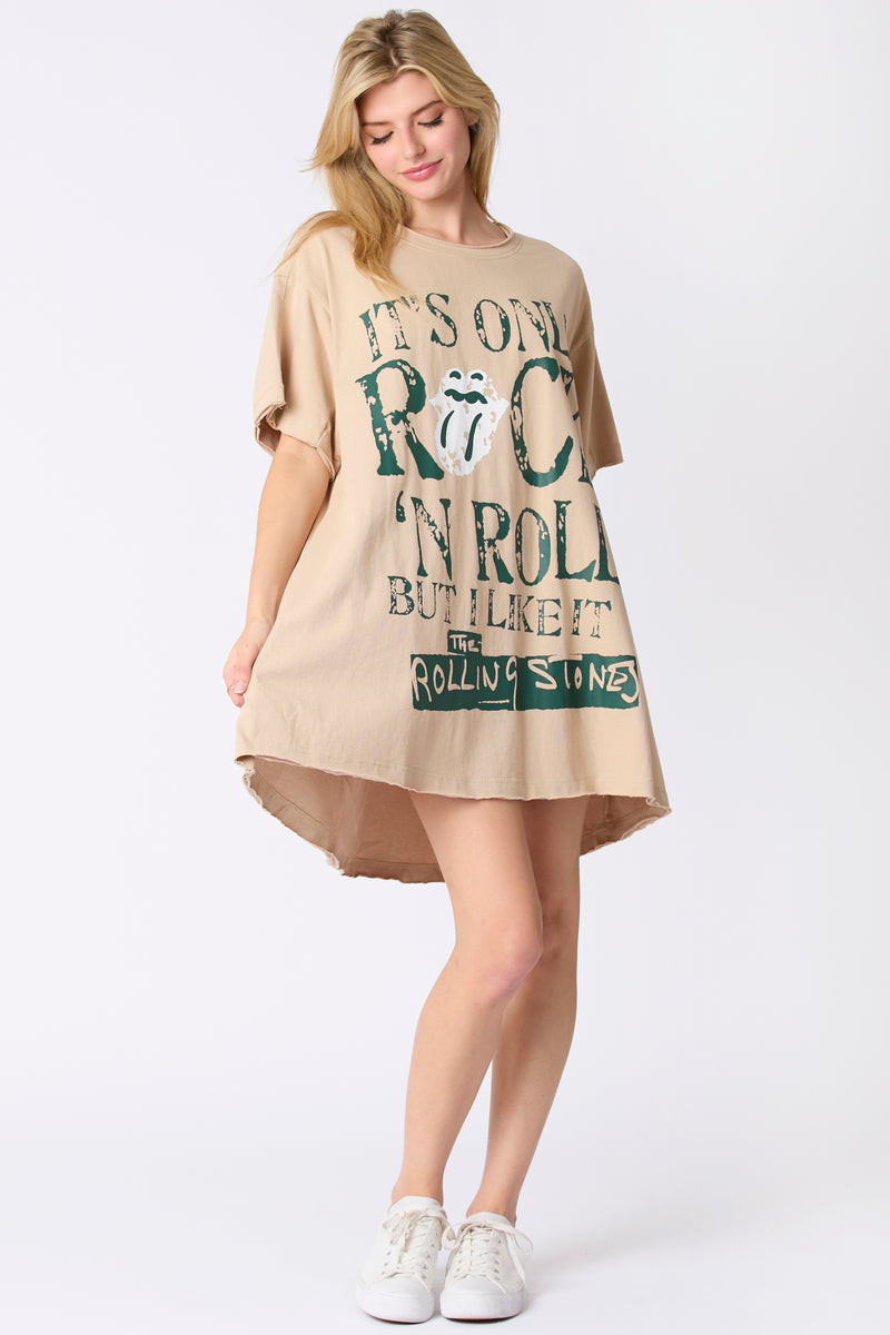 The Rolling Stones Its Only Rock and Roll T-Shirt Dress